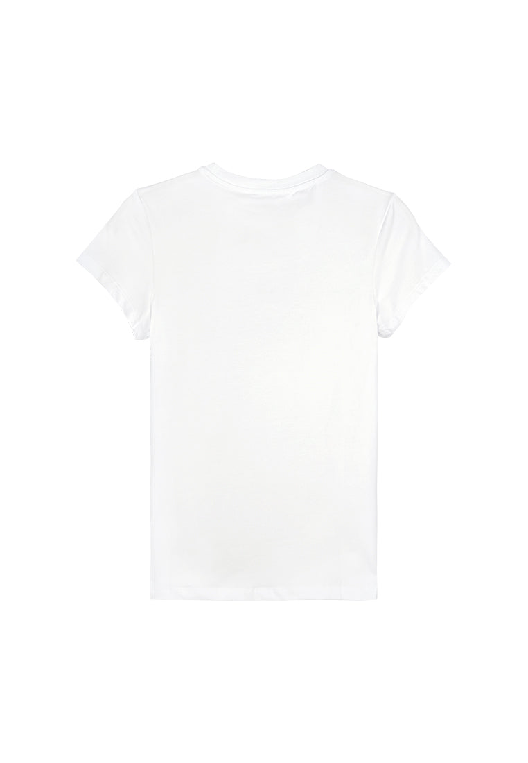 Women Short-Sleeve Graphic Tee - White - 310224