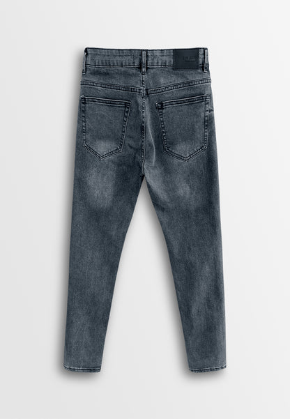 Men Slim Fit Long Jeans - Black - 610240