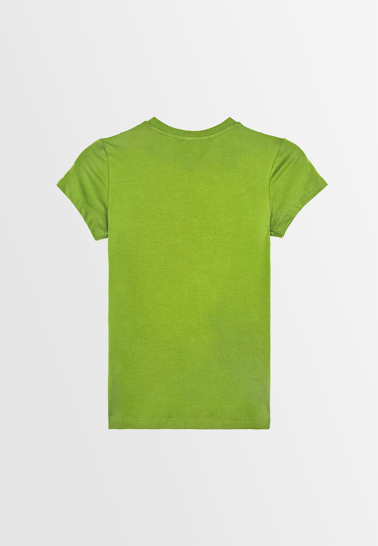Women Short-Sleeve Graphic Tee - Green - 310225