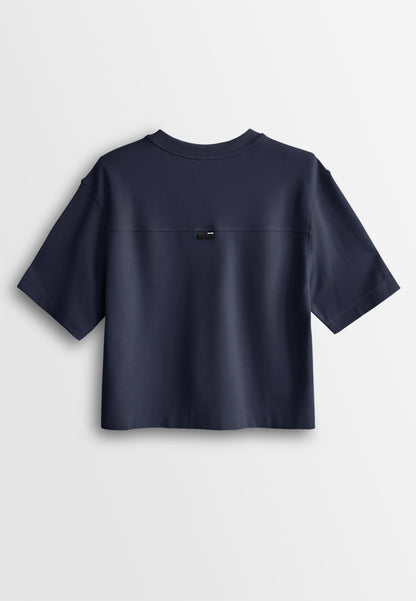 Women Short-Sleeve Fashion Tee - Navy - 510269