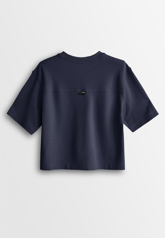 Women Short-Sleeve Fashion Tee - Navy - 510269