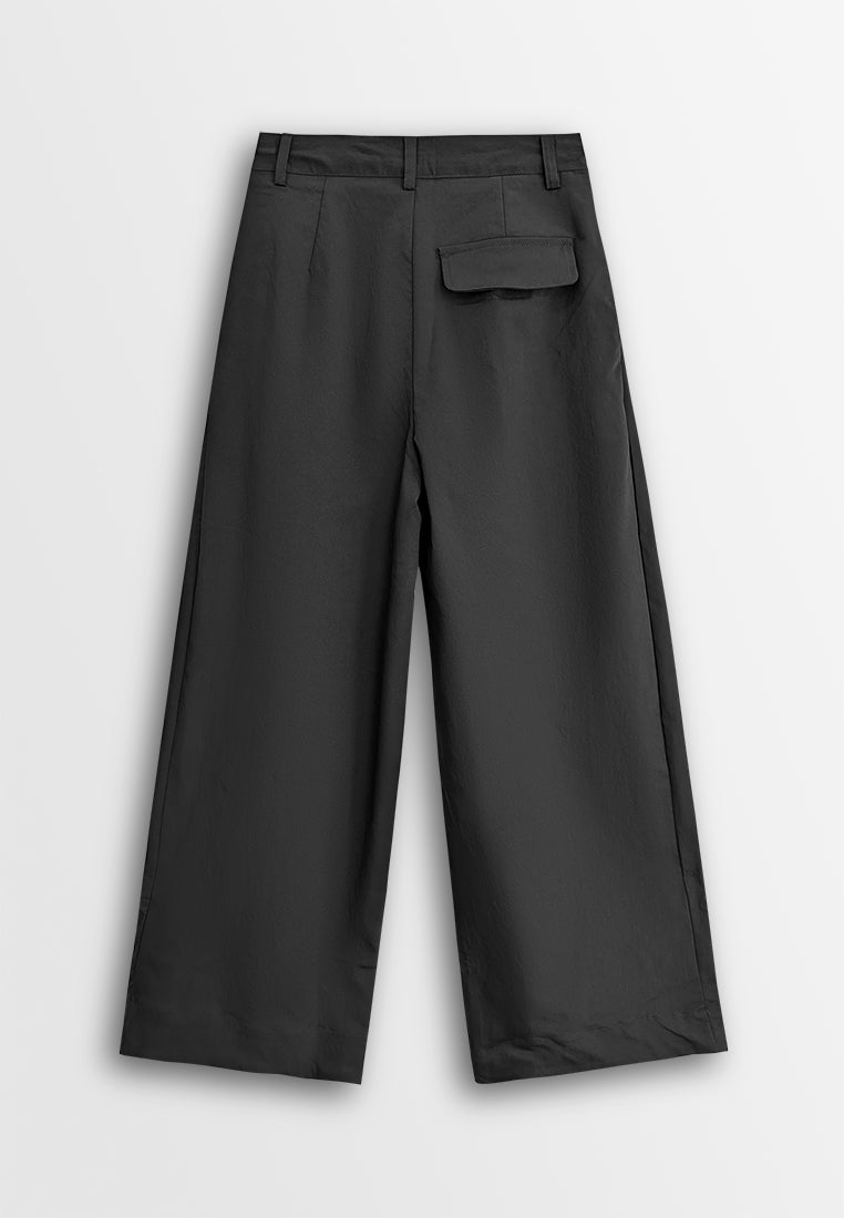 Women Wide Leg Pants - Black - 610340