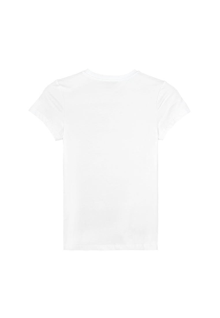 Women Short-Sleeve Graphic Tee - White - 310227