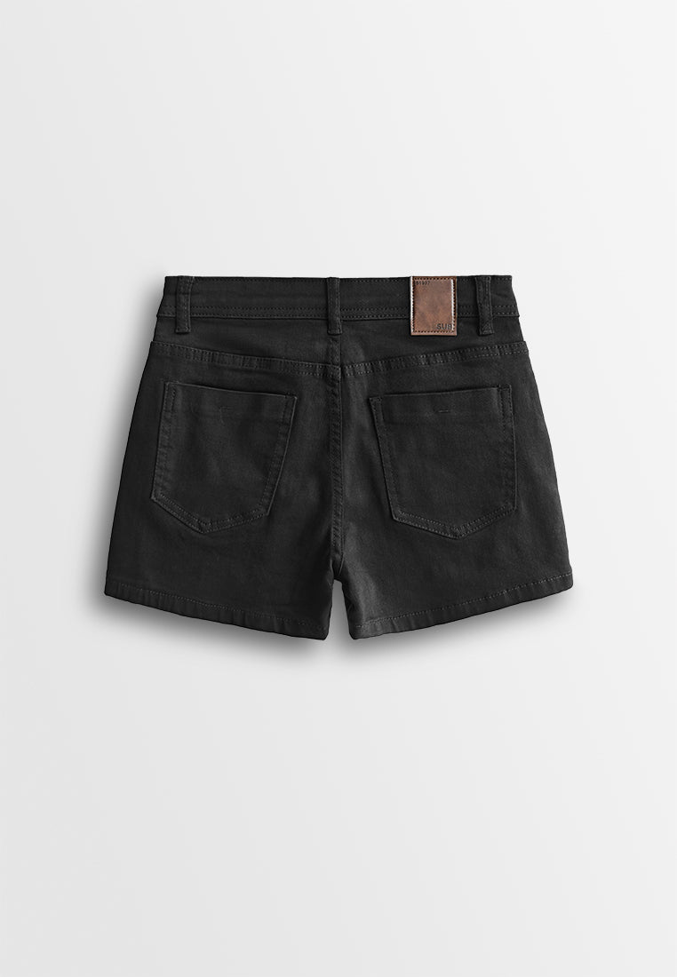 Women Short Jeans - Black - 510134