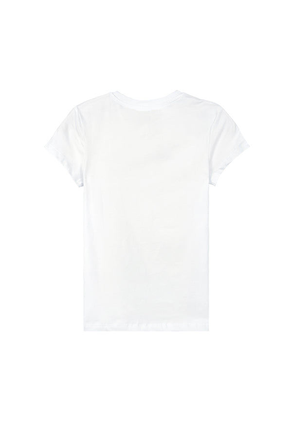 Women Short-Sleeve Graphic Tee - White - F3W895