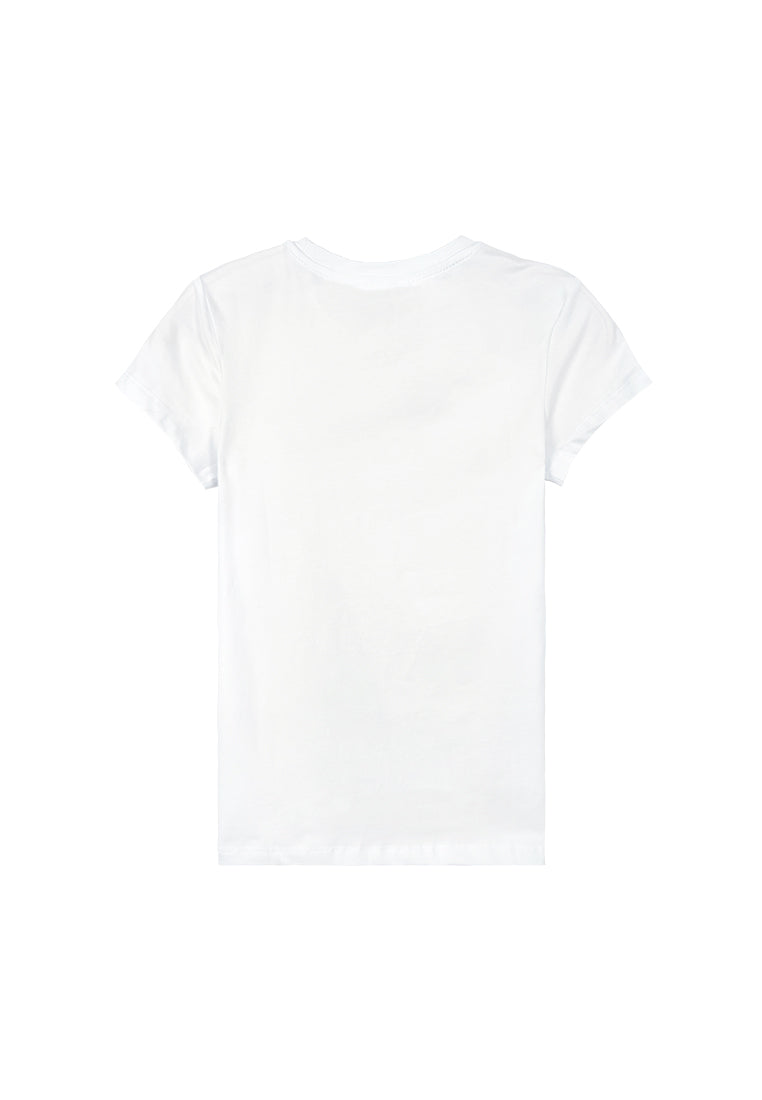 Women Short-Sleeve Graphic Tee - White - F3W895