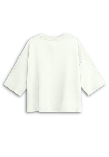 Women Oversized Fashion Tee - White - 610328