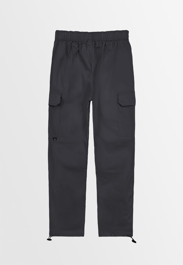 Men Long Cargo Pants - Black - 410092