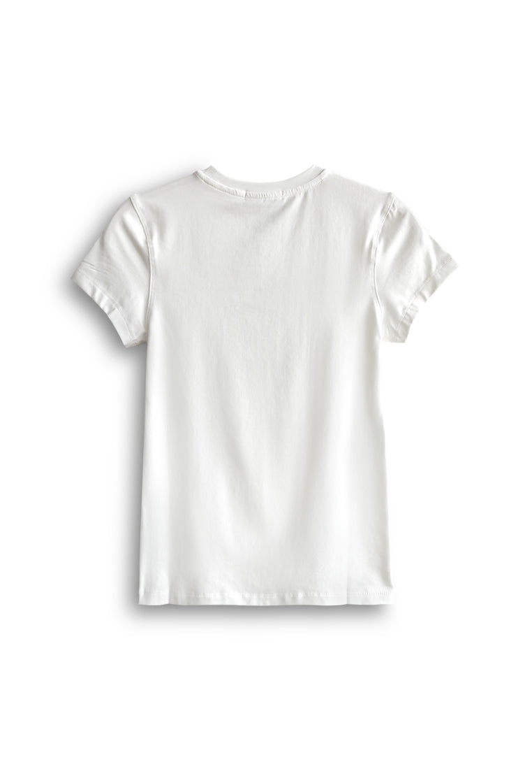 Women Short-Sleeve Graphic Tee - White - 510172