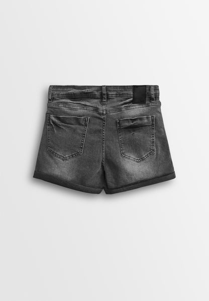 Women Short Jeans - Black - 610230