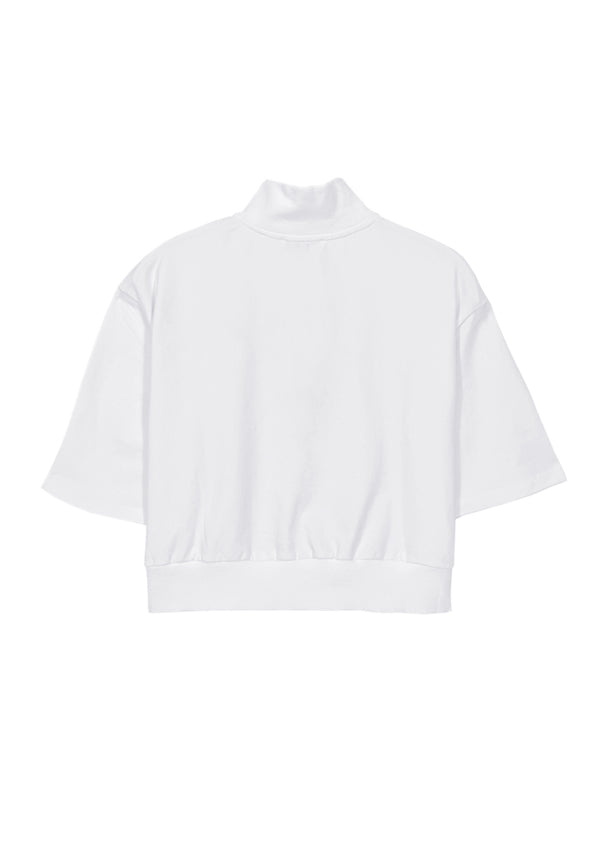 Women Short-Sleeve Sweatshirt - White - M3W762