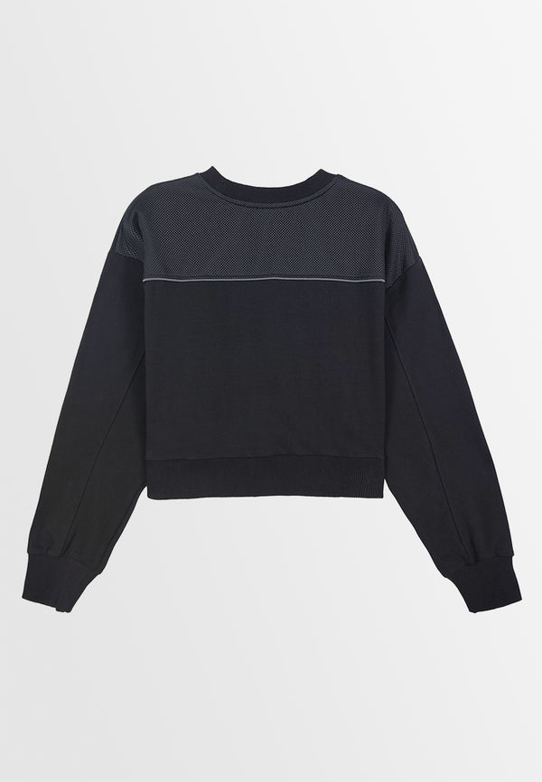 Women Long-Sleeve Sweatshirt - Black - 310069