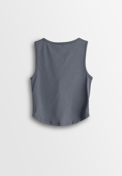Women Sleeveless Integrated Bra Top - Blue - 610369