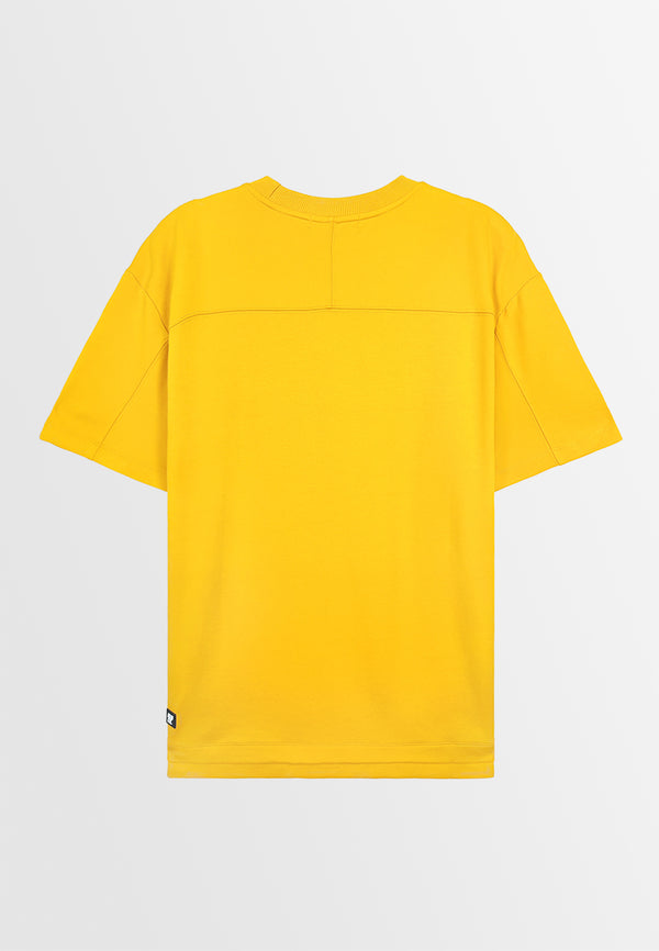 Men Short-Sleeve Fashion Tee - Yellow - 410042