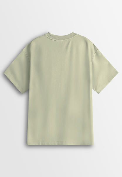 Men Oversized T-Shirt Short Sleeve - Light Grey - 610398