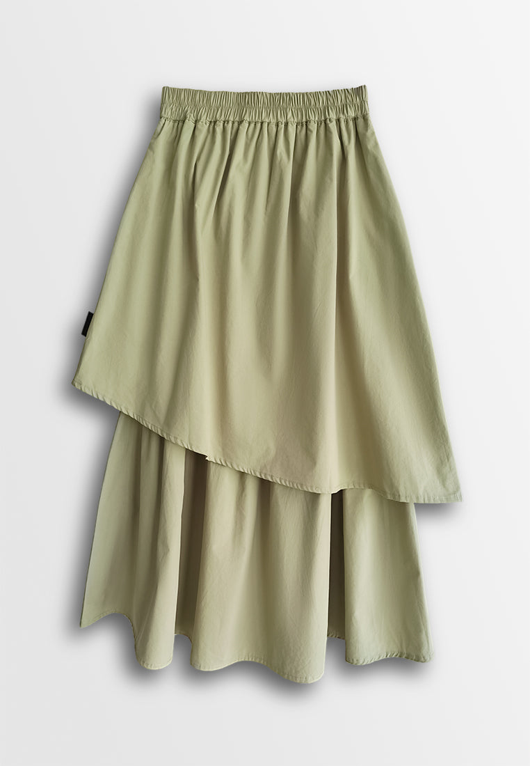 Women Midi Skirt - Khaki - 510159