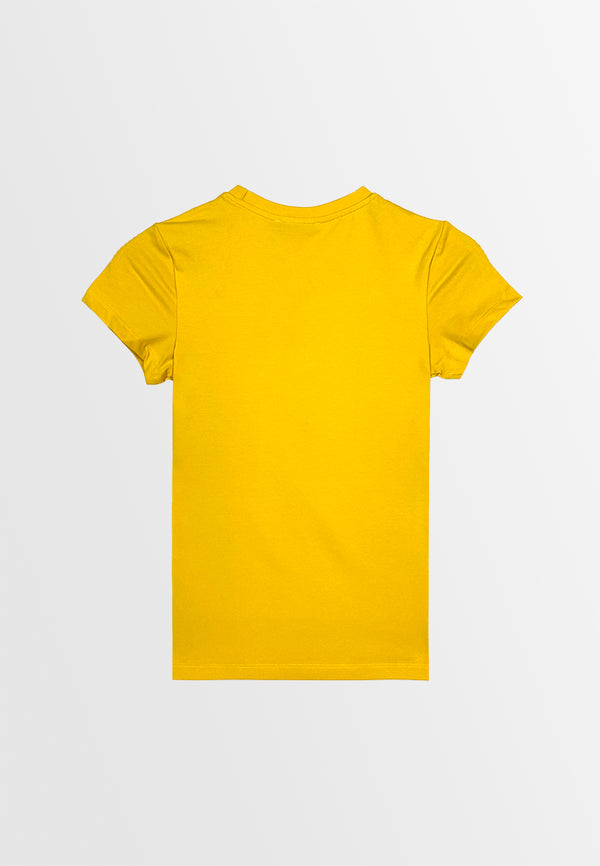 Women Short-Sleeve Graphic Tee - Yellow - 410030