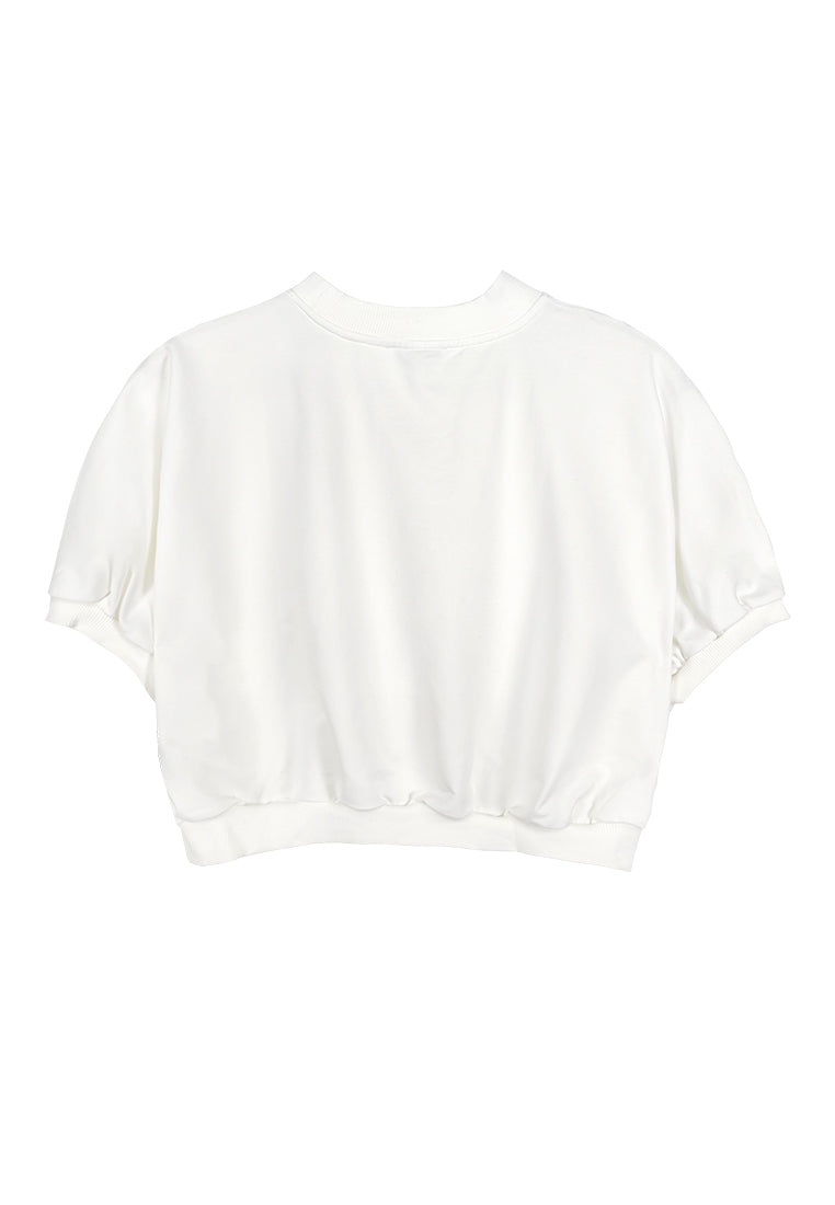 Women Short-Sleeve Fashion Tee - White - 310068