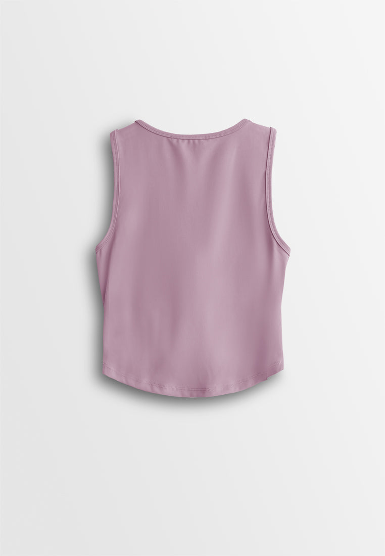 Women Sleeveless Integrated Bra Top - Purple - 610371