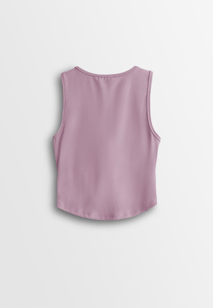 Women Sleeveless Integrated Bra Top - Purple - 610371
