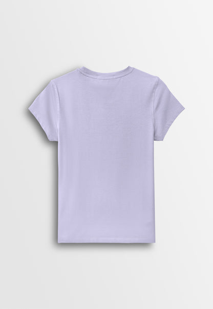 Women Short-Sleeve Graphic Tee - Purple - 610249