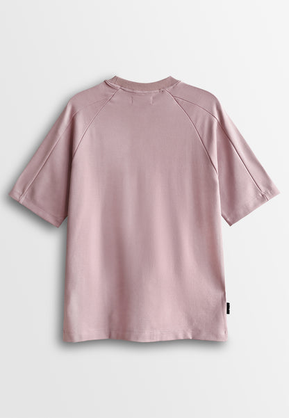 Men Oversized T-Shirt Short Sleeve - Pink - 510311