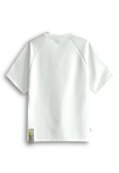 Men Oversized T-Shirt Short Sleeve - White - 510247