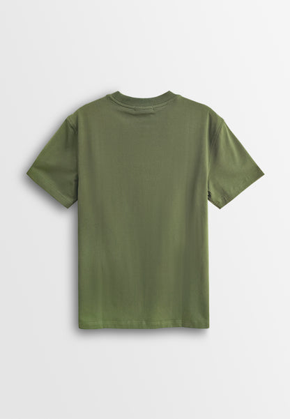 Men Short-Sleeve Graphic Tee - Army Green - 510058
