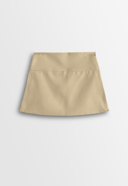Women Short Skirt - Khaki - 610441