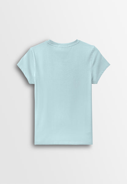 Women Short-Sleeve Graphic Tee - Blue - 610248