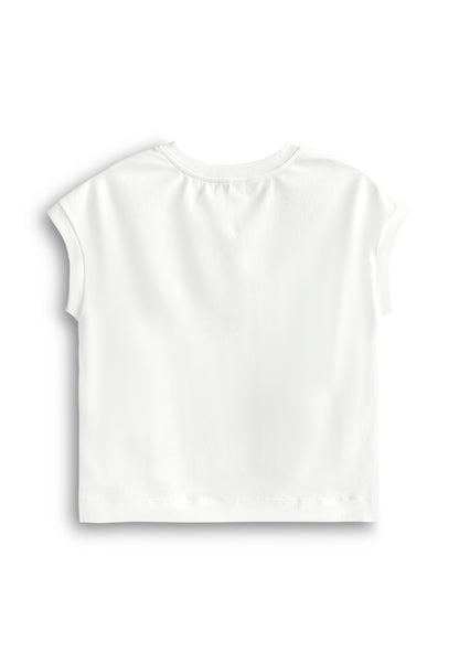 Women Sleeveless Fashion Tee - White - 610450