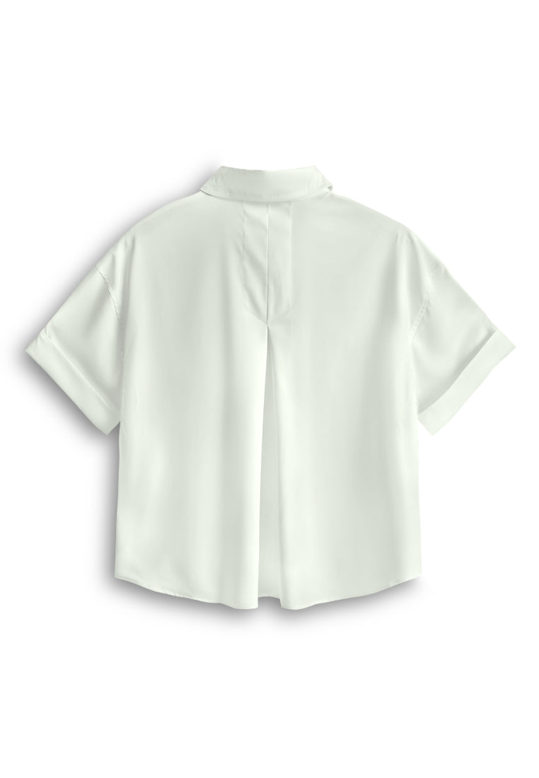Women Short-Sleeve Shirt - White - 610438