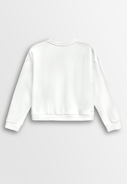 Women Long-Sleeve Sweatshirt - White - 610257