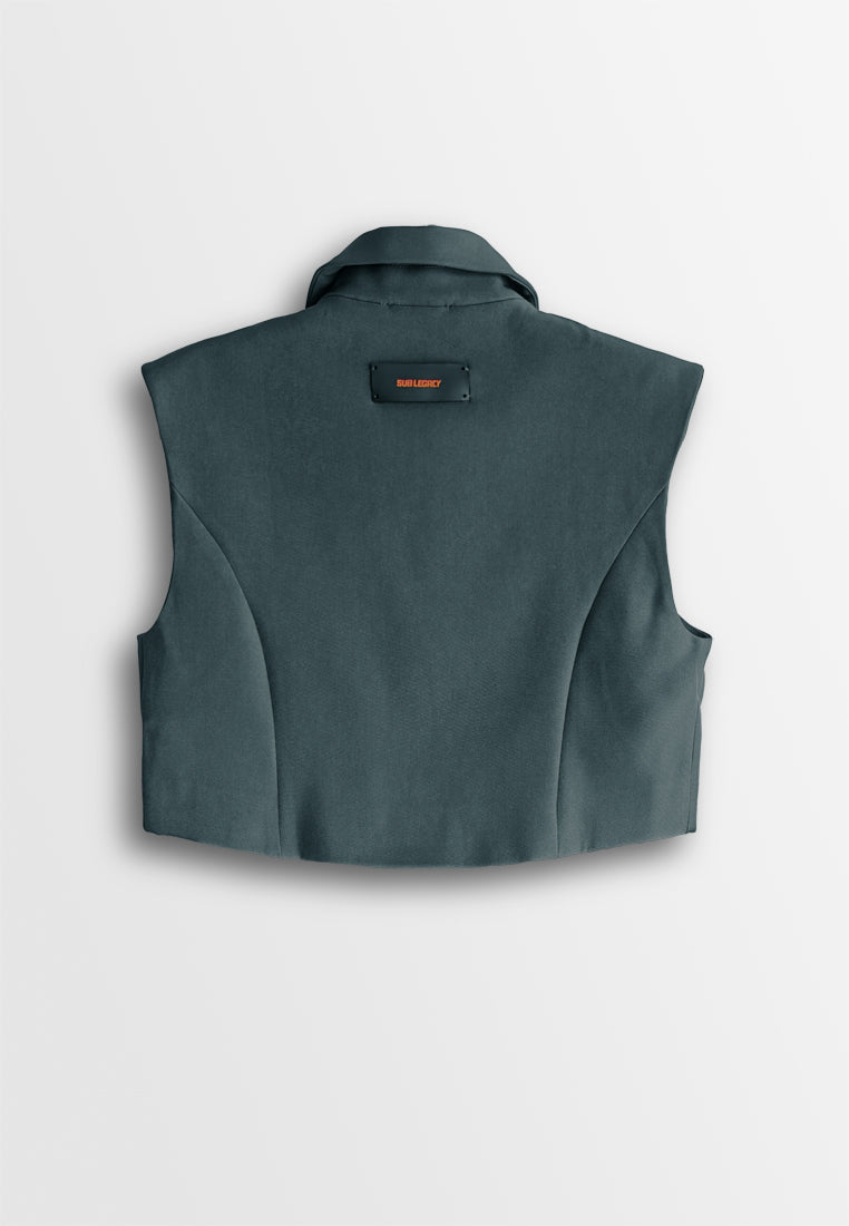 Women Short Blazer - Dark Grey - 510162