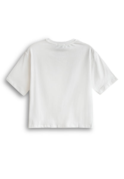 Women Short-Sleeve Fashion Tee - White - 610226