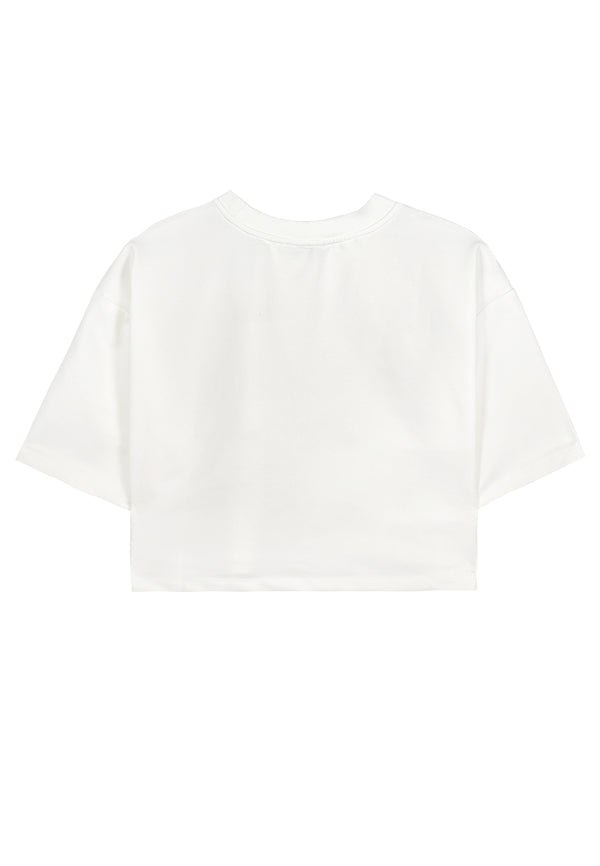 Women Short-Sleeve Fashion Tee - White - 310066