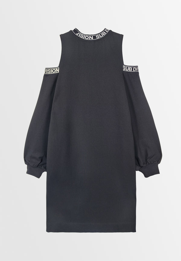 Women Off Shoulder Dress - Black - 310013