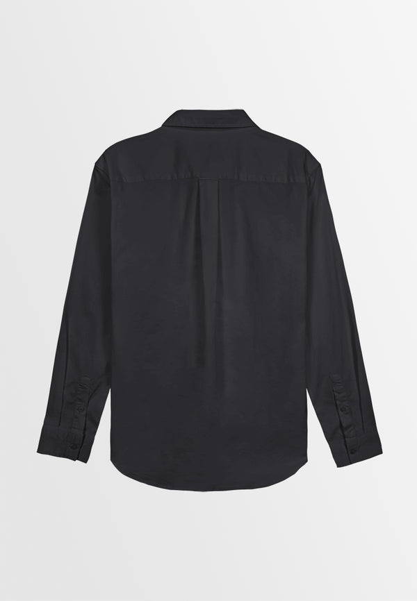 Men Long-Sleeve Shirt - Black - 310205