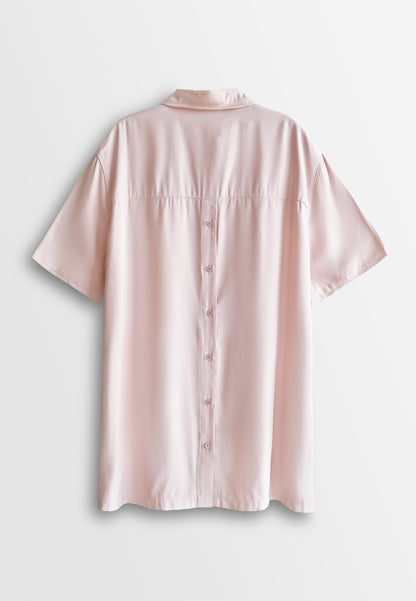 [VALUE BUY] Women Midi Shirt Dress - Light Pink - 510036