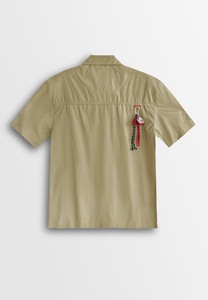 Men Short-Sleeve Shirt - Khaki - 510299