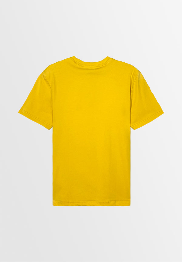 Men Short-Sleeve Basic Tee - Yellow - 410018