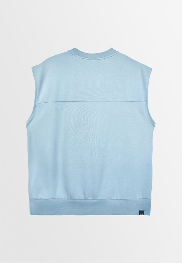 Men Sleeveless Sweatshirt - Blue - 410076