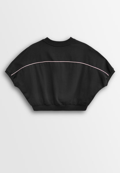 Women Short-Sleeve Fashion Tee - Black - 610262