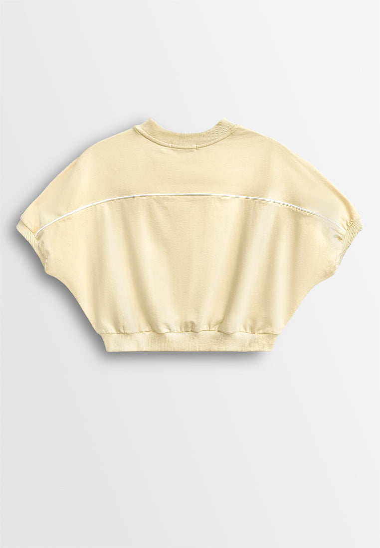 Women Short-Sleeve Fashion Tee - Khaki - 610263