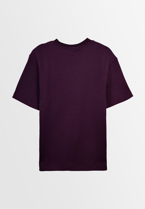 Men Short-Sleeve Fashion Tee - Dark Purple - M3M872