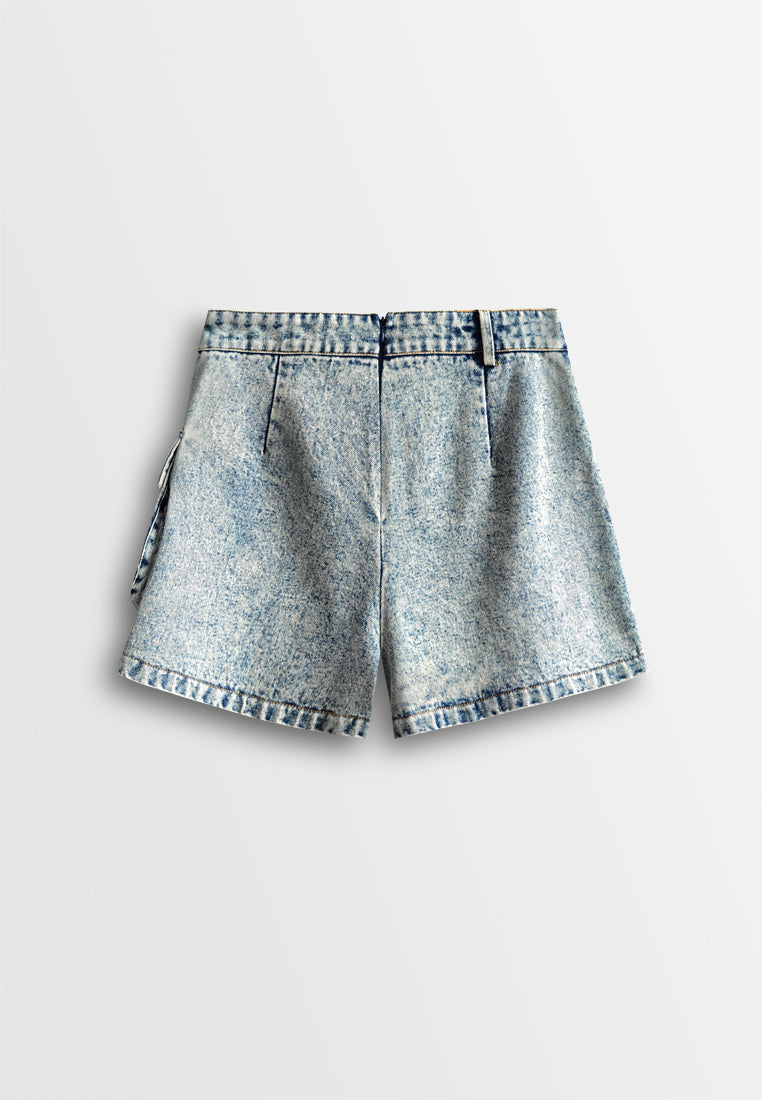 Women Skort Jeans - Blue - 610439