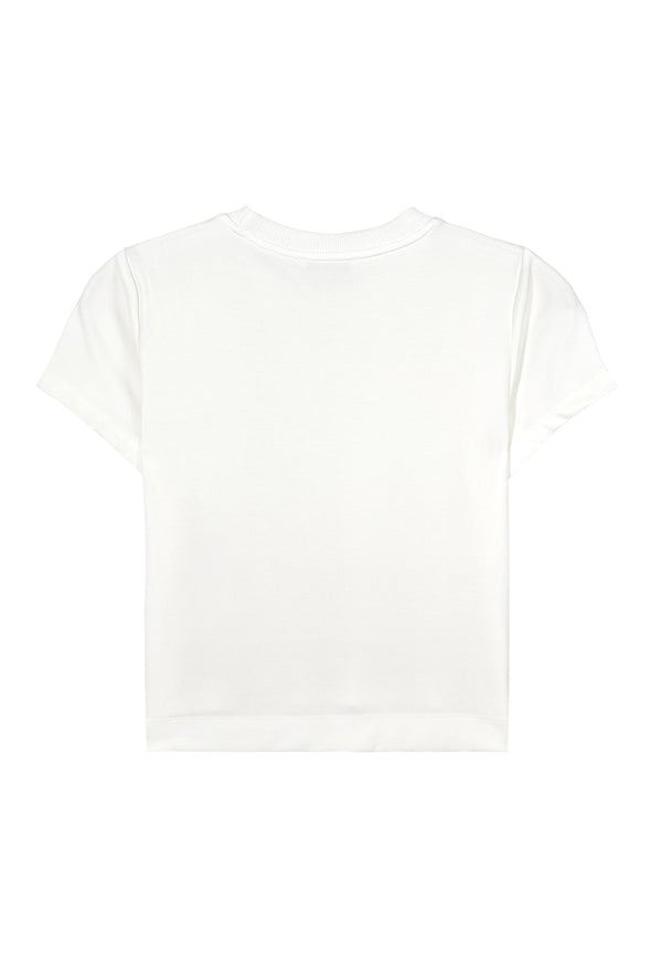 Women Short-Sleeve Fashion Tee - White - 310002