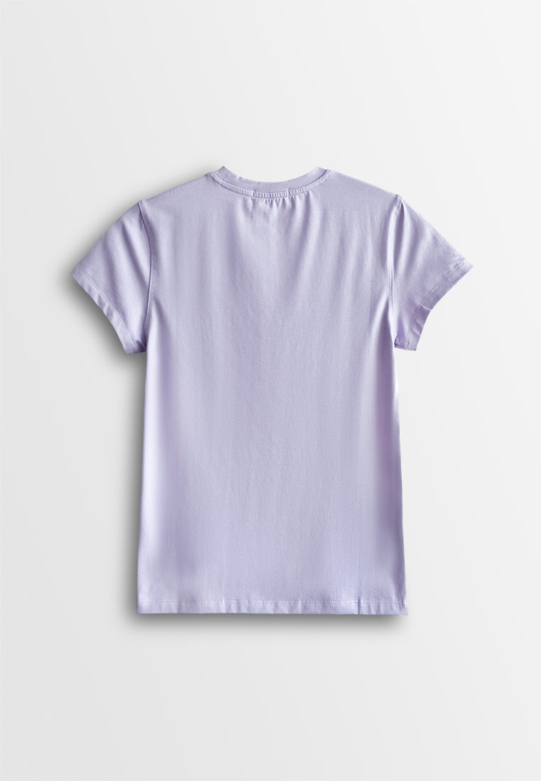 Women Short-Sleeve Graphic Tee - Purple - 510260