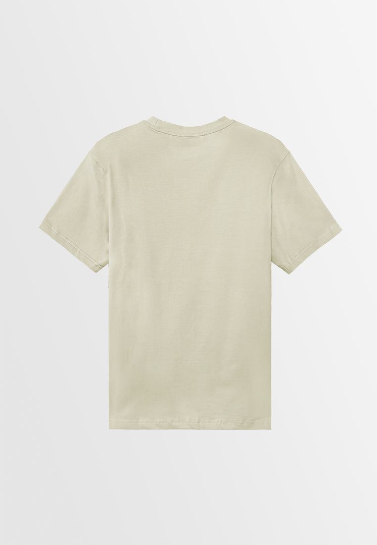 Men Short-Sleeve Graphic Tee - Khaki - 310060