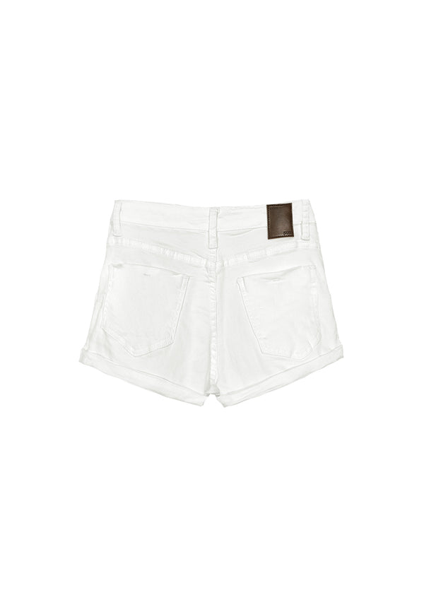 Women Short Jeans - White - 310062